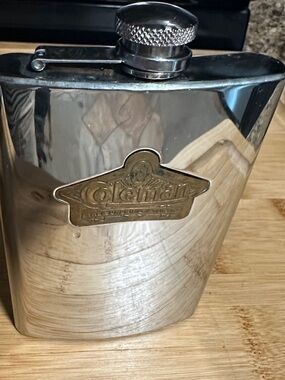 Coleman Stainless Steel Hip Flask - Silver
